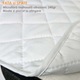 Husa protectie saltea Pernador, 200x200 cm, microfibra matlasata ultrasonic 240gr, prindere cu elastic