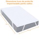 Husa protectie saltea Pernador, 200x200 cm, microfibra matlasata ultrasonic 240gr, prindere cu elastic