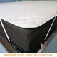Husa protectie saltea Pernador, 200x200 cm, microfibra matlasata ultrasonic 240gr, prindere cu elastic
