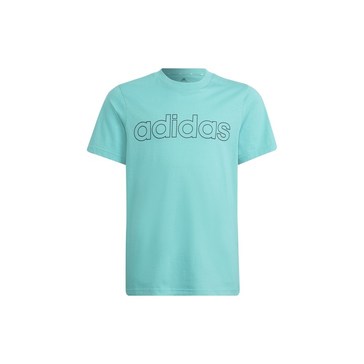 Тениска Adidas B Lin T HE9271 Kids Turquoise, Тюркоаз, 122 CM