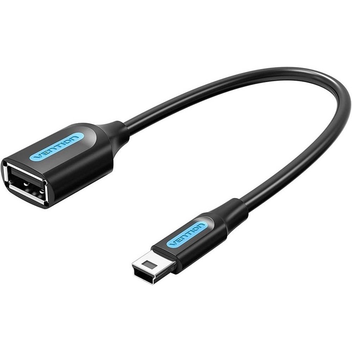 Adaptor OTG, USB-B la USB 2.0, 480Mbps, 0.15m - Vention (CCTBB) - Black