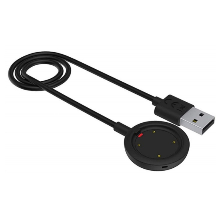 Cablu de incarcare cu Magnet Plug 4pini compatibil cu smartwatch POLAR Vantage V Vantage V2 / Vantage M / M2 IGNITS 1 2 Grix X / pro, Negru