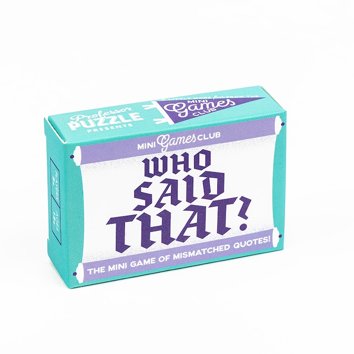 Joc Mini Games Club - Who Said That? Professor Puzzle