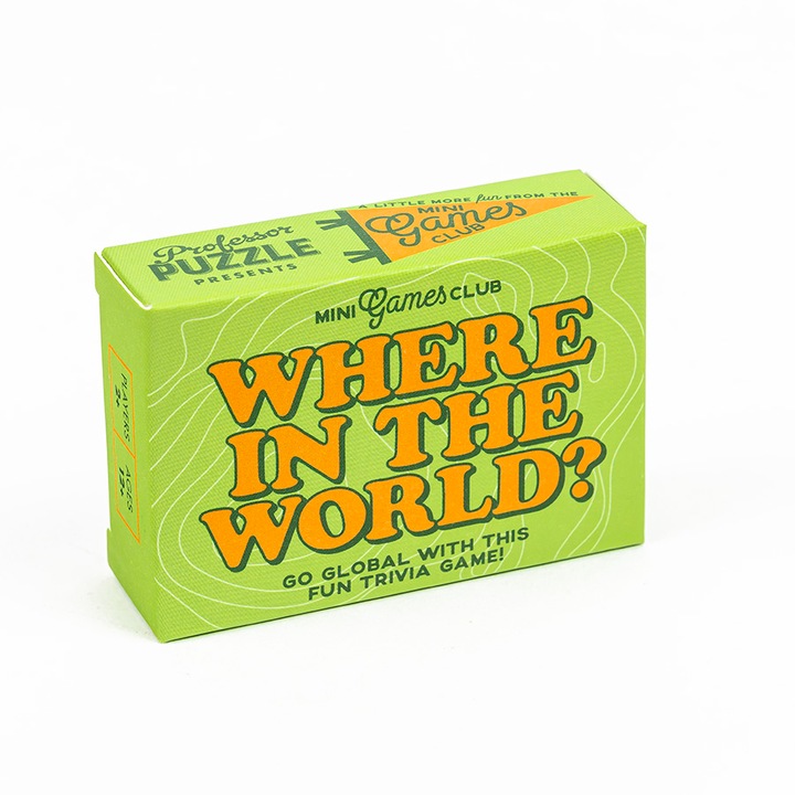Joc Mini Games Club - Where in The World? Professor Puzzle