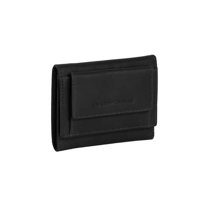 Мъжки портфейл The Chesterfield Brand от естествена кожа Hartfort Черен