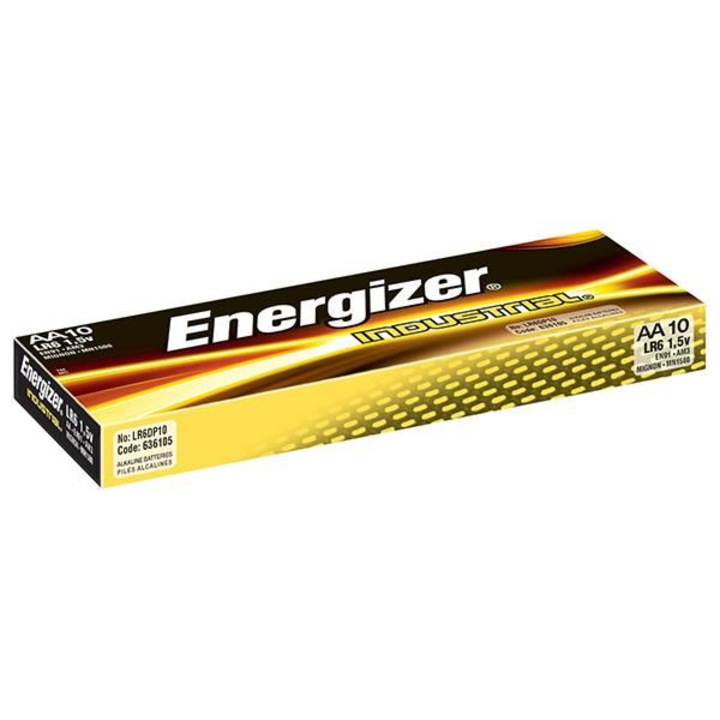 Energizer Industrial alkáli elem szett, AA, R6, 1,5 V, 10 darabos