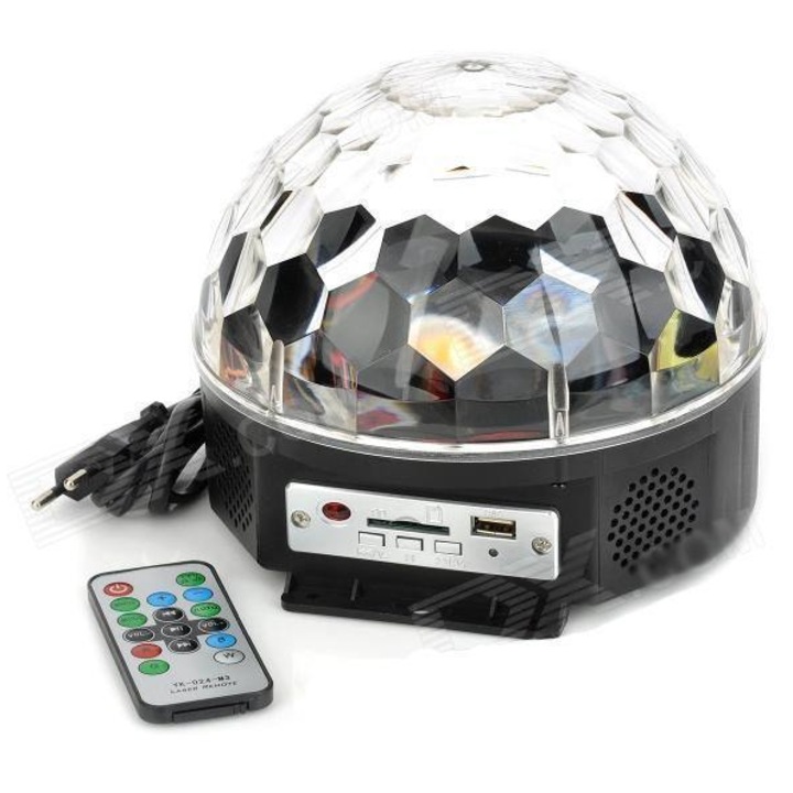 Proiector Disco Led Magic Ball Light cu telecomanda si Redare Audio MP3