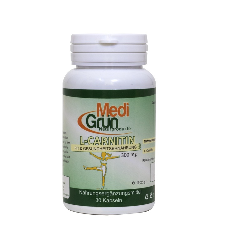 L-carnitina 300 mg 30 capsule Medigrun - eMAG.ro