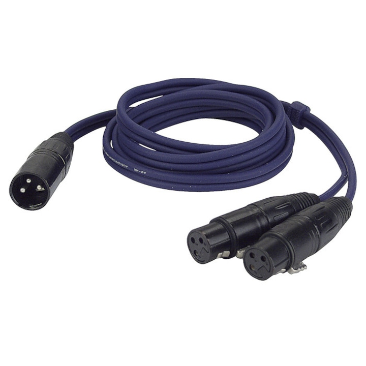 Аудио кабел Y XLR мъжки-2XLR женски, Dap Audio FL38150, 1.5 m