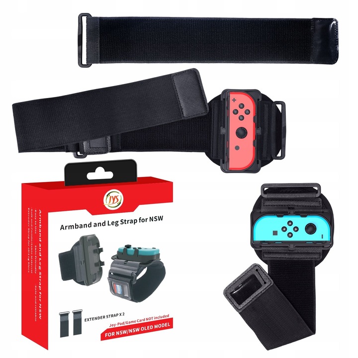Set 2 bratari / curea de mana Compatibil cu Nintendo Switch, pentru Ring Fit, Just Dance, Switch Sports / JYS