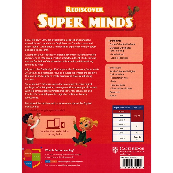 Super Minds Second Edition Kezdő diákkönyv e-könyvvel Herbert Puchta angol szerző