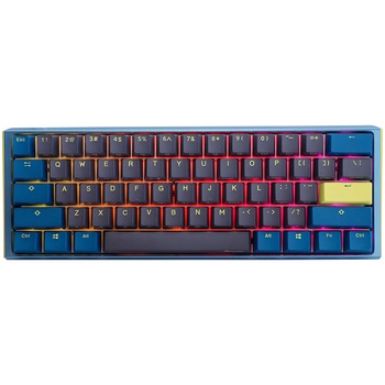 Tastatura gaming Ducky One 3 Daybreak Mini, iluminare RGB, switch-uri MX-Blue, Albastru
