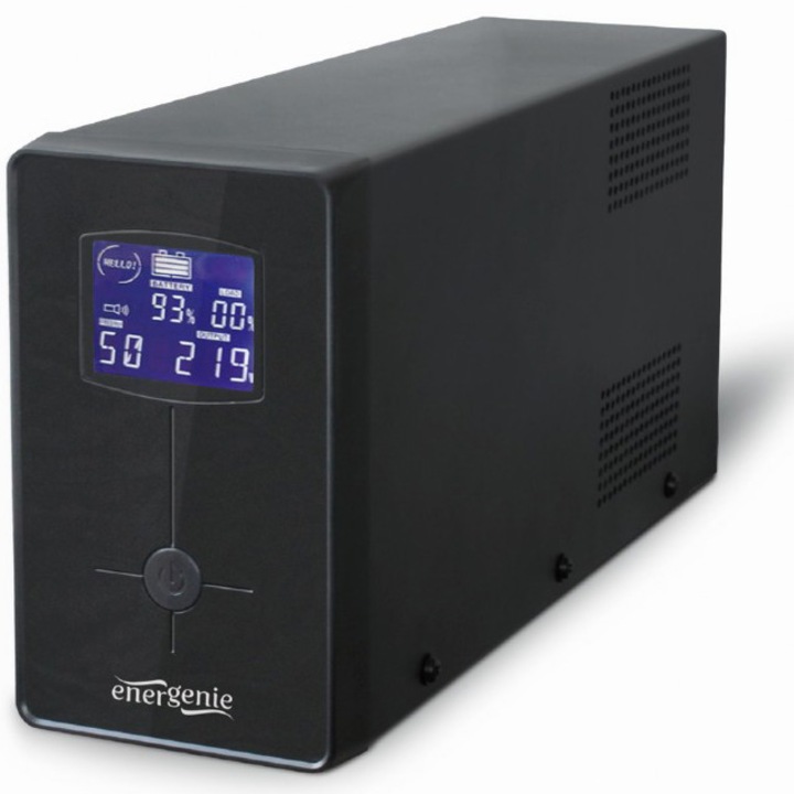 UPS GEMBIRD EG-UPS-033, Mini tower, 1200VA/720W, AVR, 3 IEC гнезда, 2 шуко гнезда