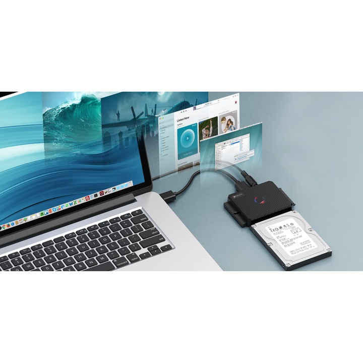 Адаптер USB 3.1 към SATA и IDE, За 2.5/3.5 инча HDD SSD Reagle с 12V 3A