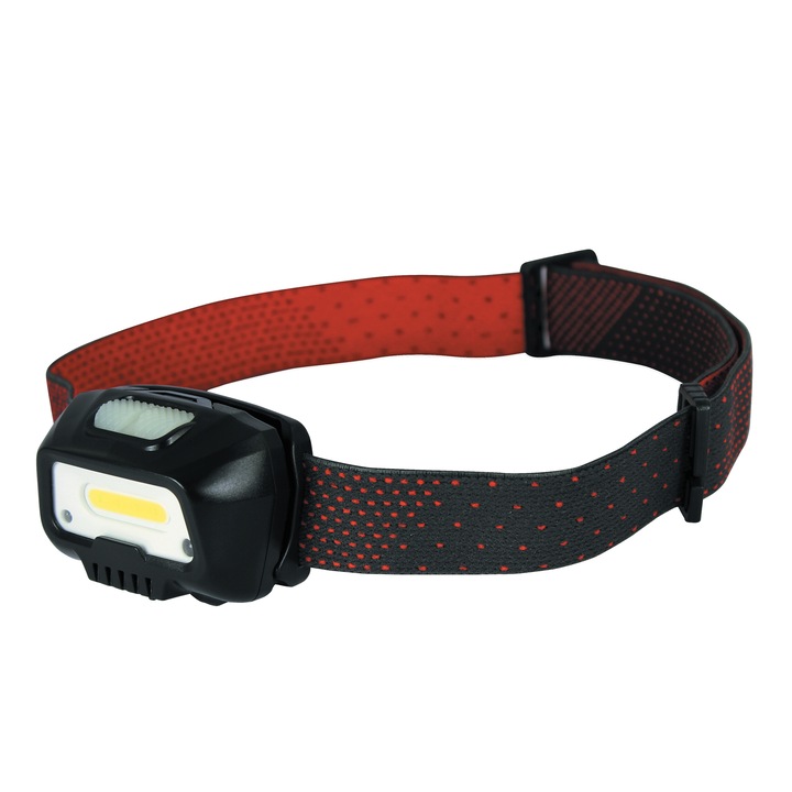 Челник за глава LED 5W 350 lm, 4 часа работен режим с USB батерия Li-ion 3.7 V 800mAh, Commel