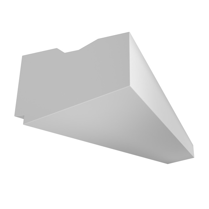 Cornisa pentru lumini LED ELHARE LS3C Polistiren, Alb, 65x100x2000mm