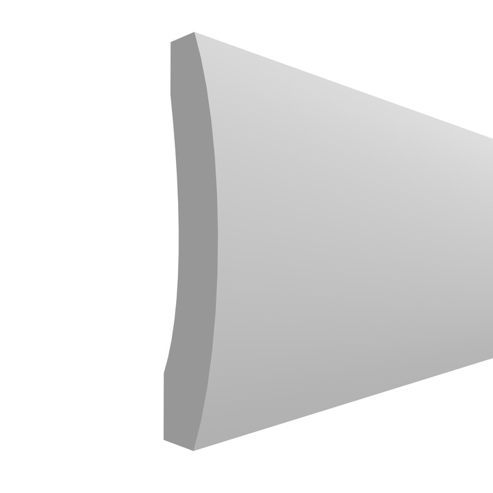 Profil decorativ tavan, Elhare, FLK4A/25x120x2000 mm, Alb