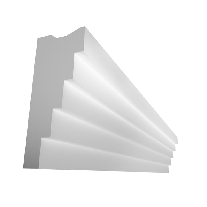 Karnis LED lámpákhoz ELHARE LS40A, polisztirol, fehér, 50x90x2000mm