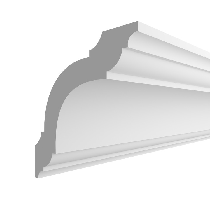 Cornisa tavan, Elhare, Polistiren, 100x100x2000mm, Alb