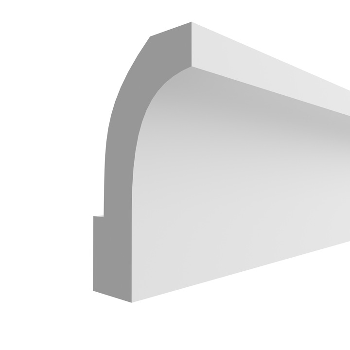 Bagheta tavan, Elhare, FLK2D/55x90x2000 mm, Alb