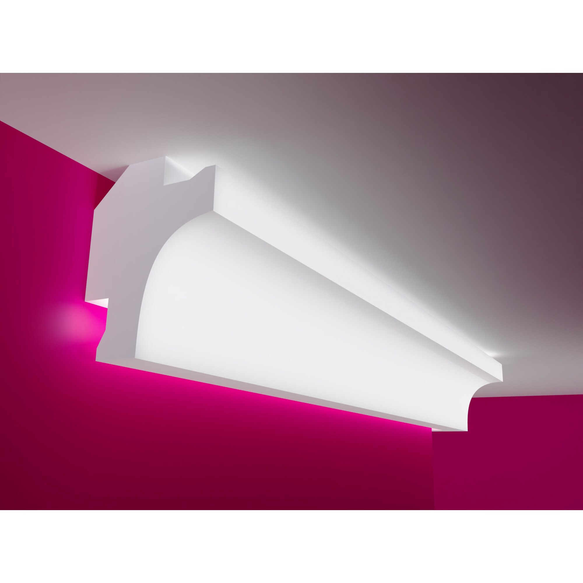 Cornisa Pentru Lumini LED Elhare Polistiren 75 X 100 X 2000 Mm Alb cornisa-pentru-lumini-led-elhare-polistiren-75-x-100-x-2000-mm-alb
