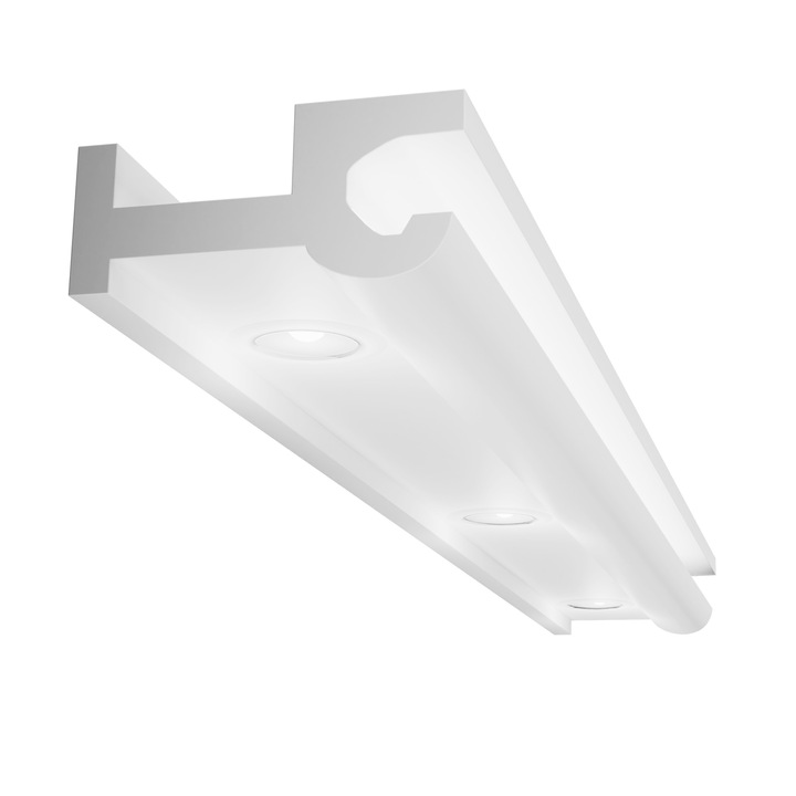 Окачен таван, Elhare, 60 x 130 x 2000 mm, Бял