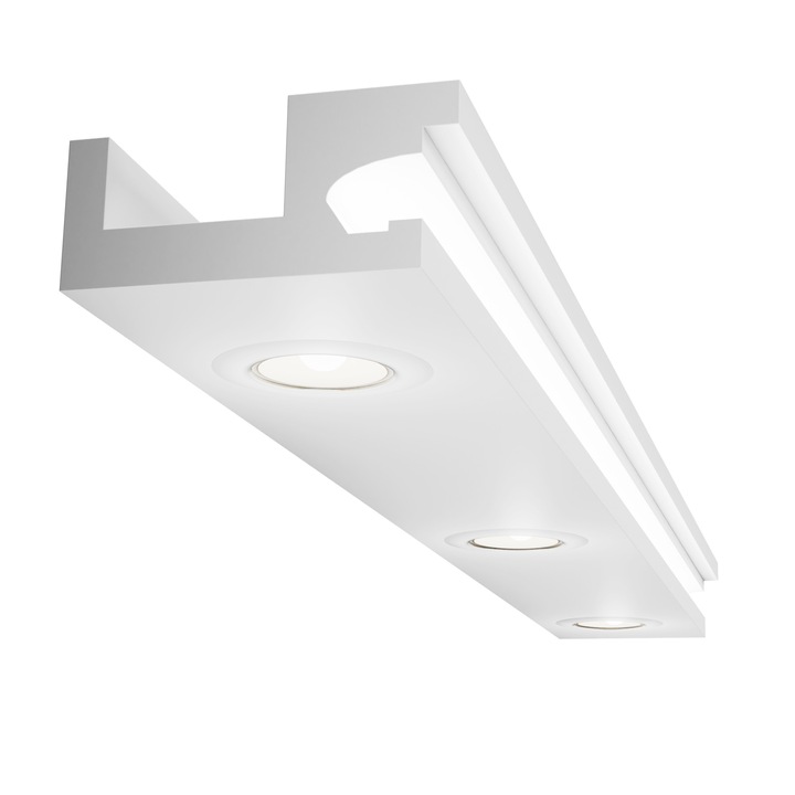 Окачен таван, Elhare, 60 x 200 x 2000 mm, Бял