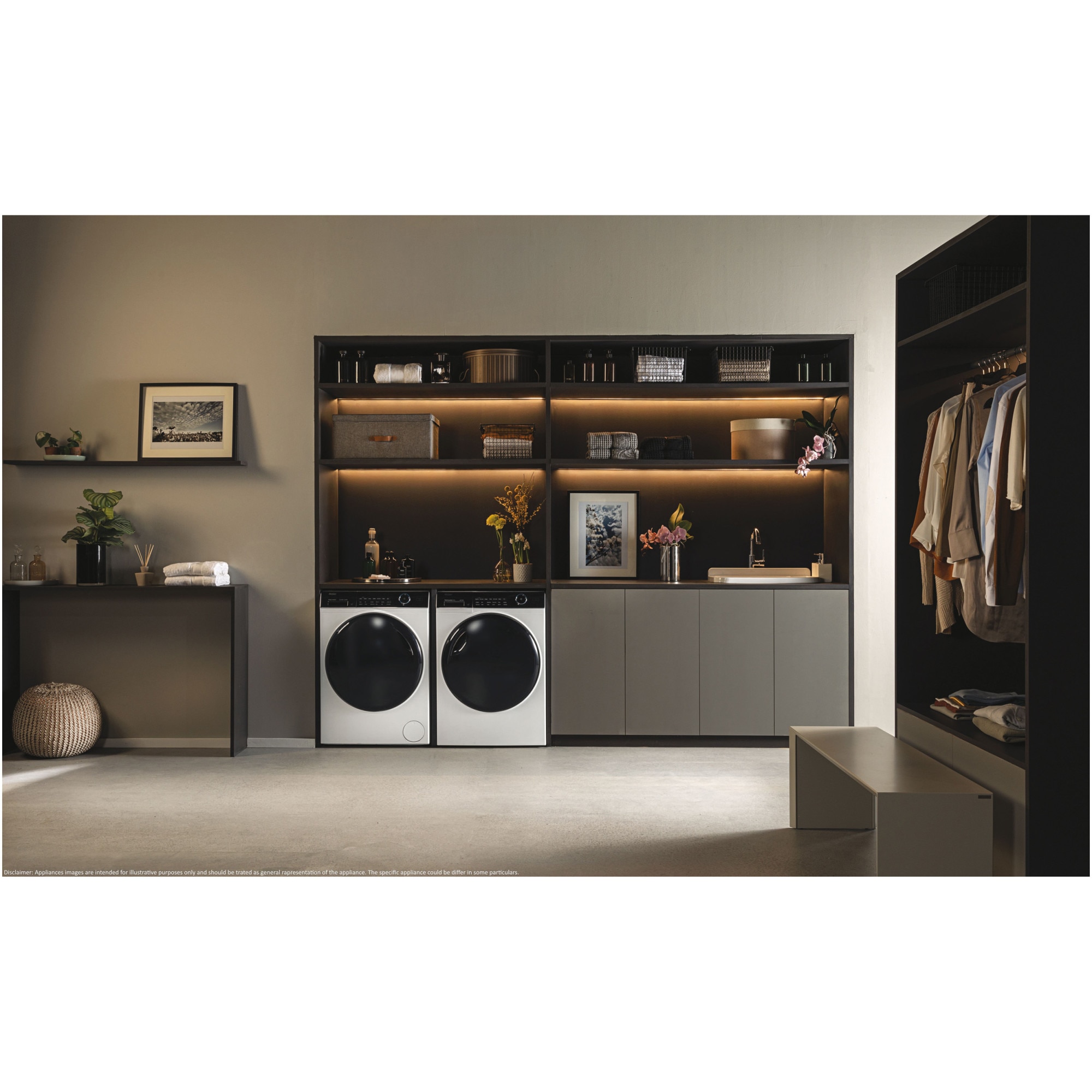 Masina de spalat Haier HW80-B14959EU1-S, 8 kg, 1400 rpm, Motor Direct Motion, Clasa A, Refresh, WiFi, Steam, Alb