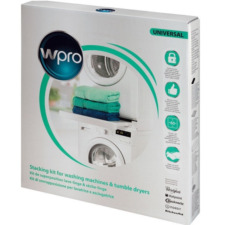 Свързващ комплект за пералня и сушилня Wpro, Универсален, 60*60 c чекмедже