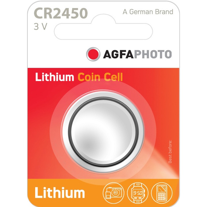 Lítium elem AgfaPhoto CR2450 1 db