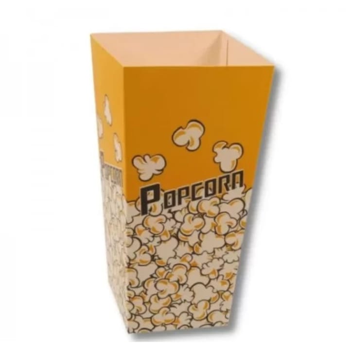Set cutii carton pentru popcorn mica, 100 buc, dimensiune 85X85X175 mm