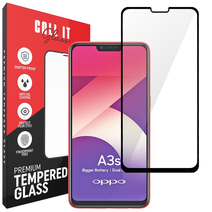 Call It Glass™ védőfólia Oppo A3S-hez Premium Ultra Transparent Glass-ból