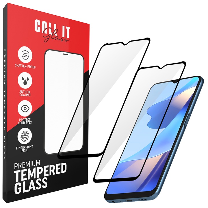 2 db Call It Glass™ védőfólia készlet Oppo A16-hoz Premium Ultra Transparent Glass-ből