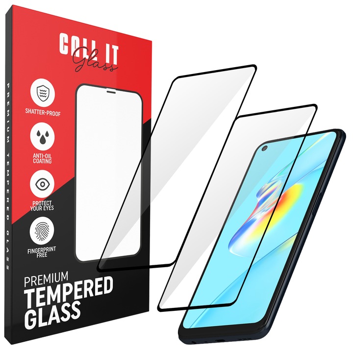 2 Call It Glass™ védőfólia készlet Oppo A55 4G-hez Premium Ultra Transparent Glass-ből