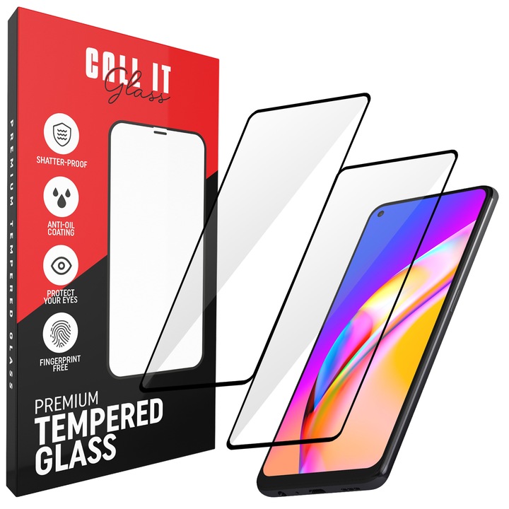 2 db Call It Glass™ védőfólia készlet Oppo A95 5G-hez Premium Ultra Transparent Glass üvegből