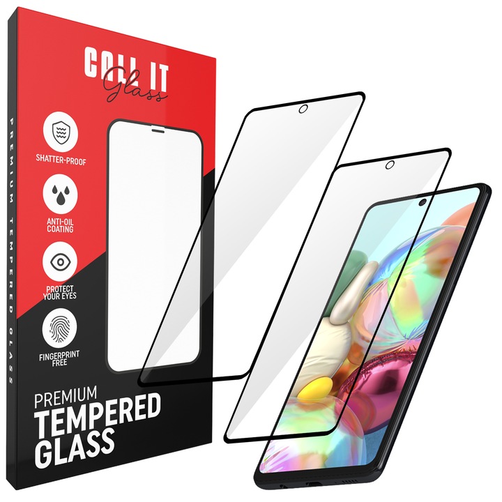 Комплект от 2 защитни фолиа Call It Glass™ за Samsung Galaxy A71 от Premium Ultra Transparent Glass