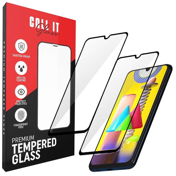 2 db Call It Glass™ védőfólia készlet Samsung Galaxy M31 készülékhez Ultra Transparent Premium Glass üvegből
