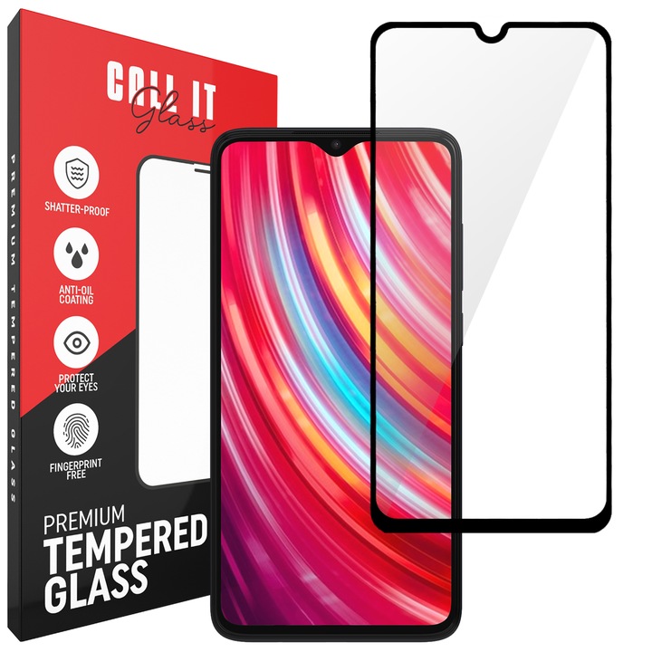 Folie Protectie Call It Glass™ pentru Xiaomi Redmi Note 9 4G din Sticla Premium Ultra Transparenta