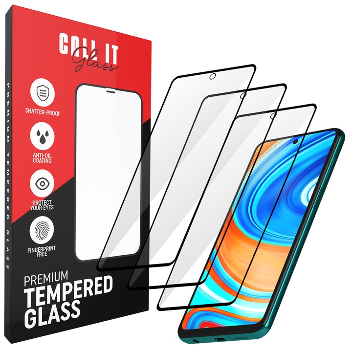 Комплект от 3 защитни фолиа Call It Glass™ за Xiaomi Redmi 10 от Premium Ultra Transparent Glass