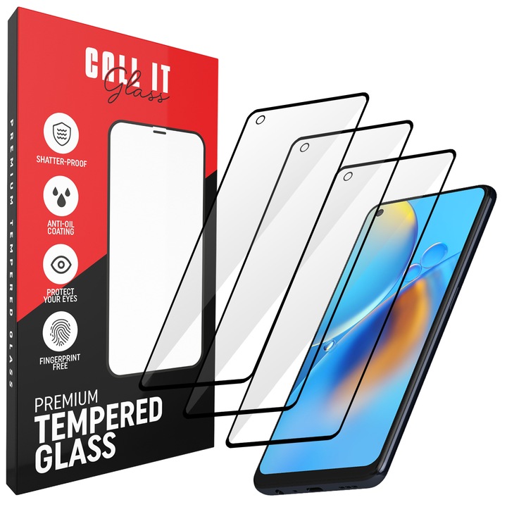 3 Call It Glass™ védőfólia készlet Oppo F19-hez Premium Ultra Transparent Glass-ből