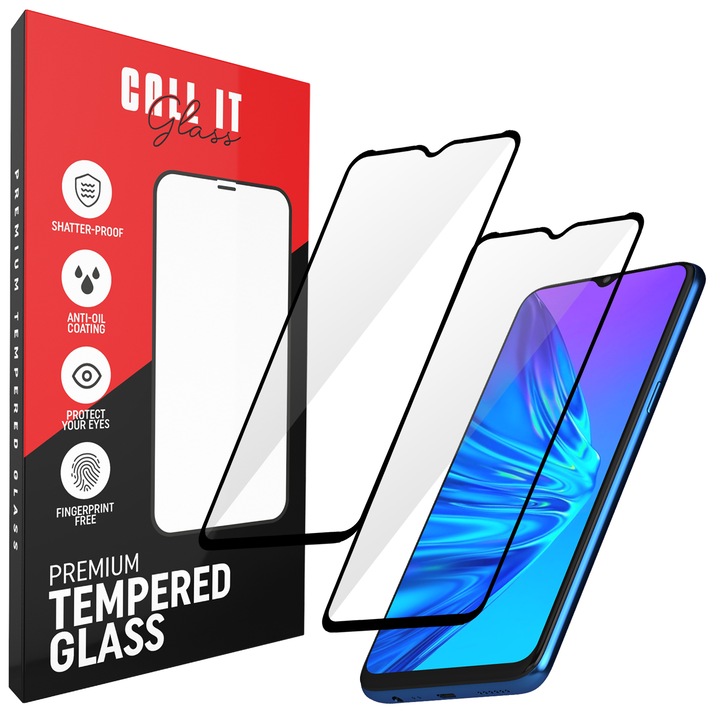 2 db Call It Glass™ védőfólia készlet Realme 5-höz Premium Ultra Transparent Glass-ből
