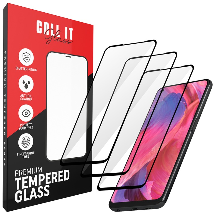 3 Call It Glass™ védőfólia készlet Oppo A74 5G-hez Premium Ultra Transparent Glass-ből