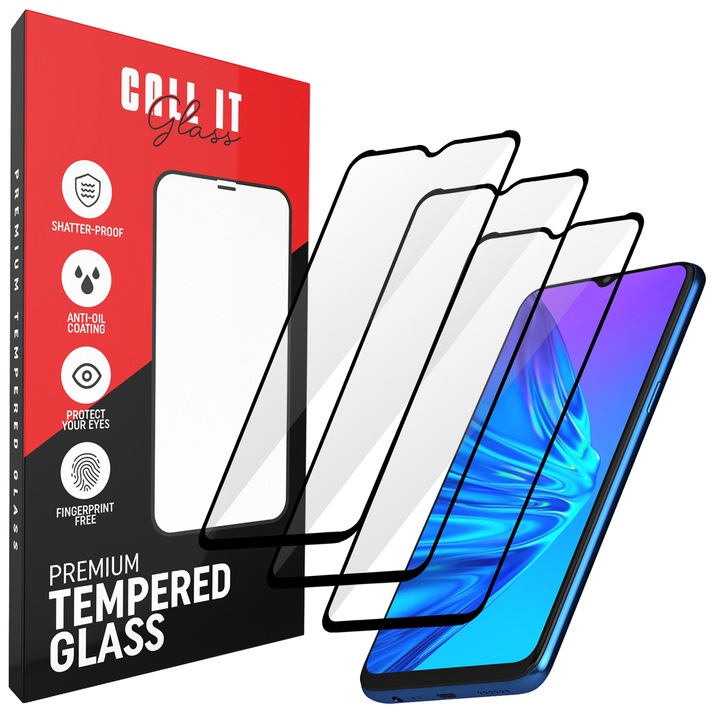 3db Call It Glass védőfólia készlet a Realme 5-höz, prémium, ultraátlátszó üveg