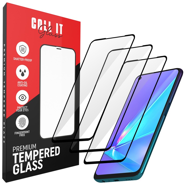 3 Call It Glass™ védőfólia készlet Oppo A73 5G-hez Premium Ultra Transparent Glass-ből