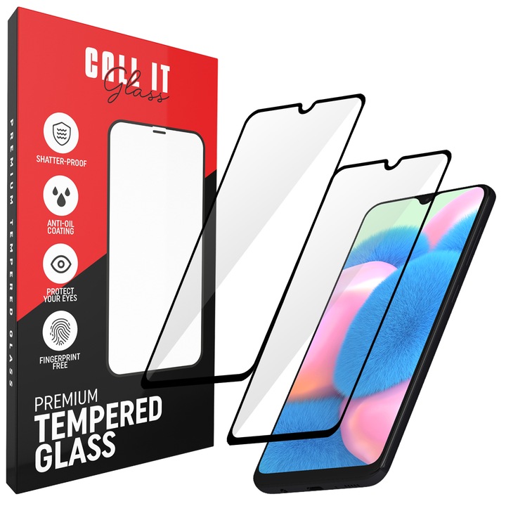 2 Call It Glass™ védőfólia készlet Samsung Galaxy A30 készülékhez Premium Ultra Transparent Glass üvegből