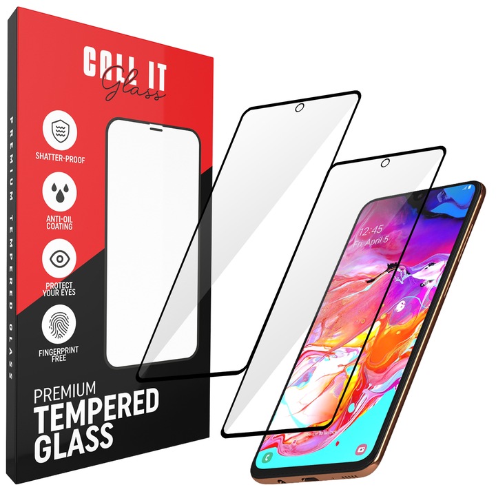 Prémium Ultra átlátszó üvegből készült 2 db Call It Glass™ védőfólia készlet Samsung Galaxy A70 készülékhez