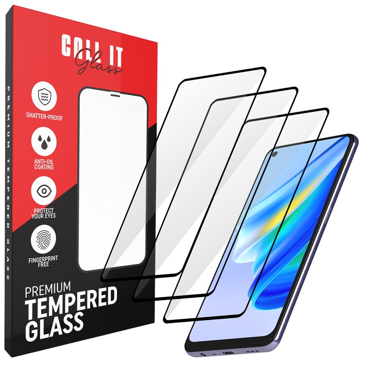 3 Call It Glass™ védőfólia készlet Oppo Reno6 Z-hez a Premium Ultra Transparent Glass üvegből
