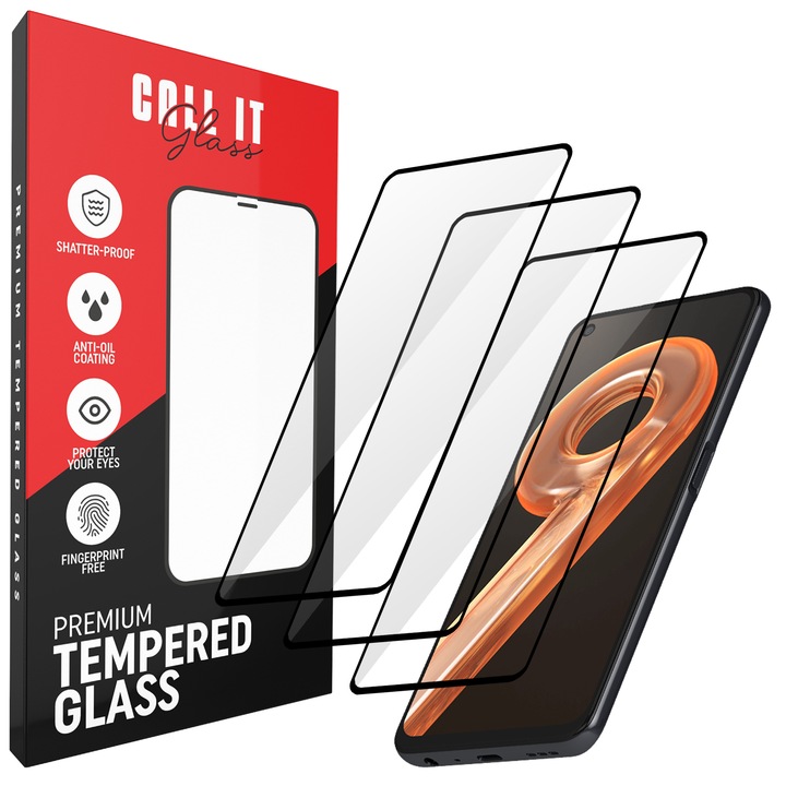 3 Call It Glass™ védőfólia készlet Realme 9i-hez Premium Ultra Transparent Glass-ből