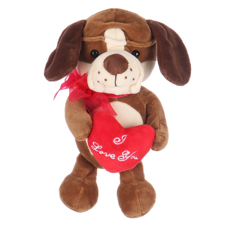 Jucarie de plus, W-web, 20 cm, Maro/Alb