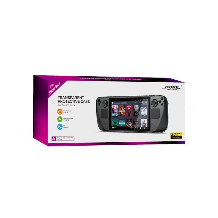 Прозрачен калъф за SteamDeck, устойчив на износване и надраскване